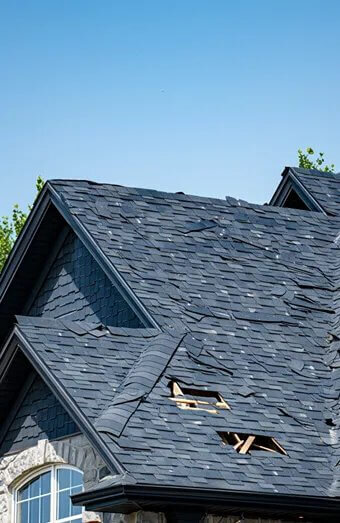 Storm Damage Roof Repair X