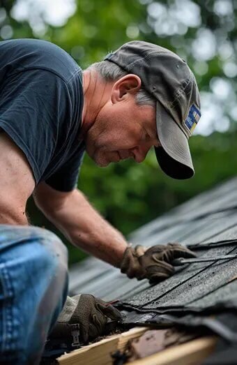 Storm Damage Roof Repair X